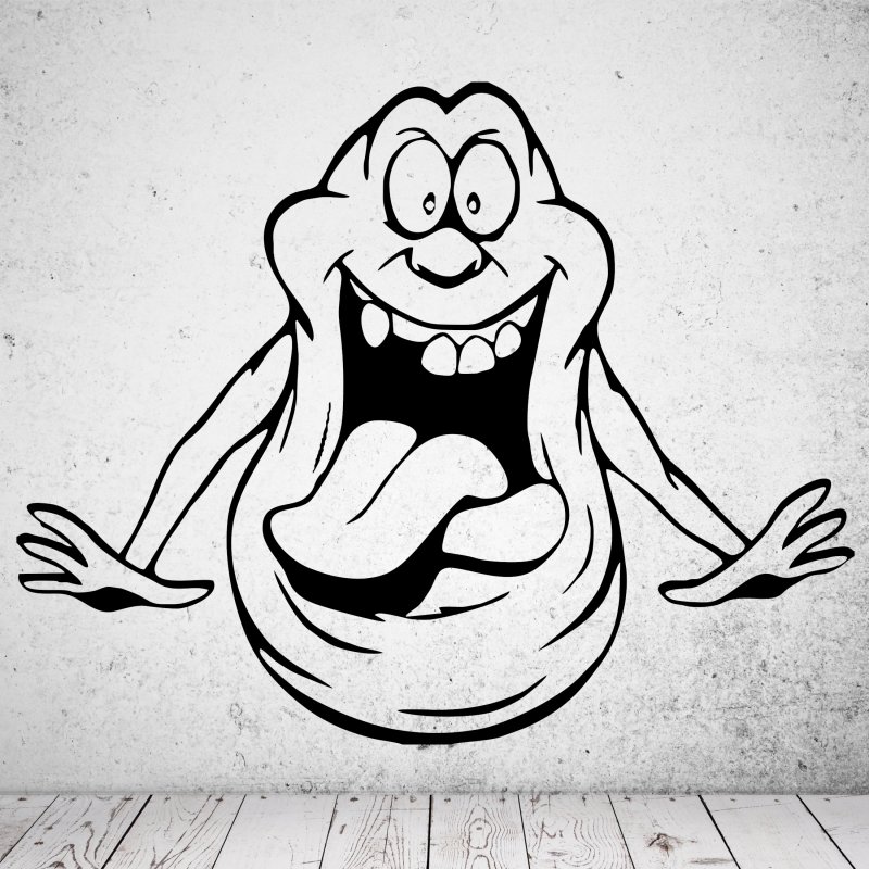 46215 Slimer Cartoon Wandsticker